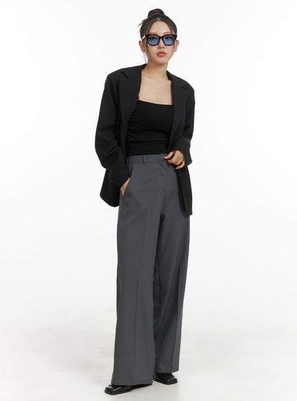 basic-wide-leg-trousers-om428 / Gray