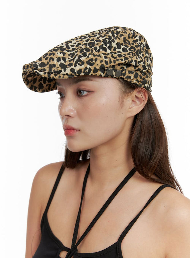 leopard-cotton-hat-cl405 / One color