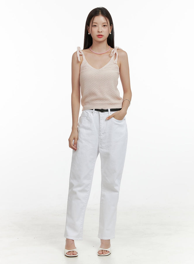 solid-cotton-straight-pants-ol411 / White