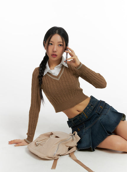 cable-knit-collar-crop-sweater-cf426