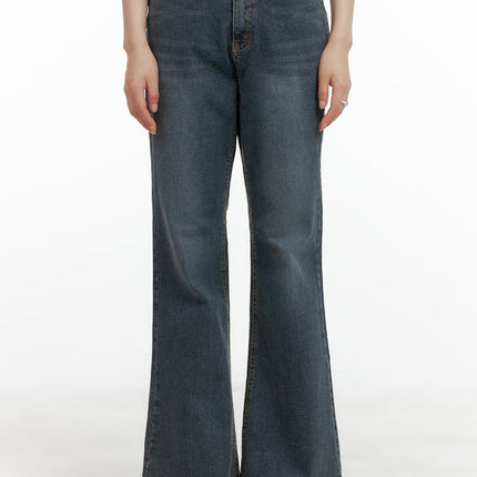 loose-fit-bootcut-jeans-cl412 / Blue