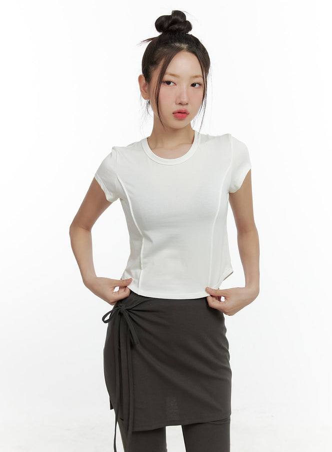 cotton-solid-top-cl410 / Light beige