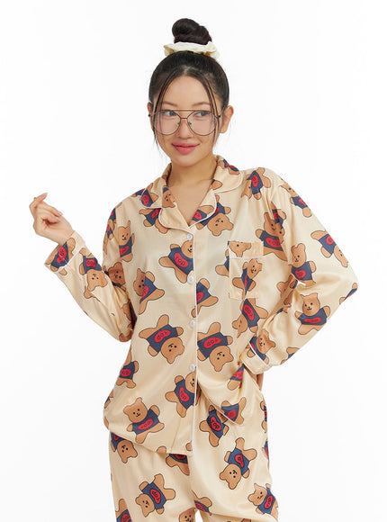 teddy-graphic-buttoned-pajama-set-if421