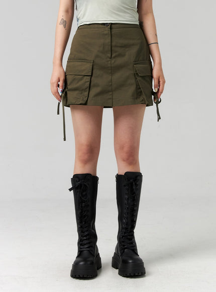 a-line-cargo-mini-skirt-cl321