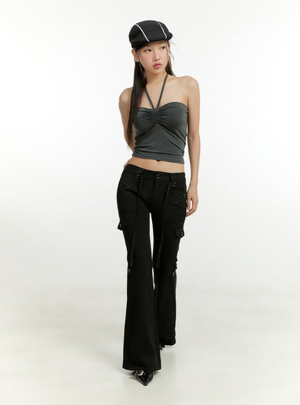 shirred-halter-crop-tube-top-cl401