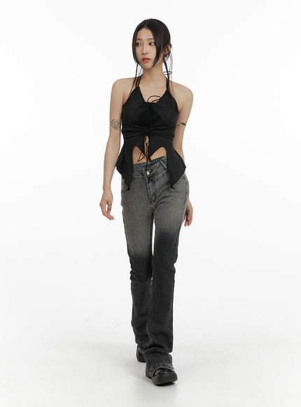 dark-grunge-shirred-ruffle-halter-top-cf428