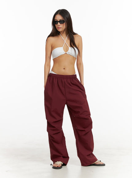 pintuck-nylon-wide-leg-pants-oy408