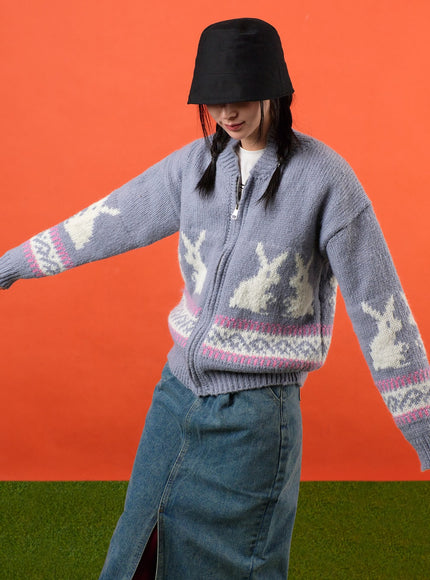 rabbit-zip-up-graphic-knit-sweater-of405