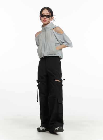 cargo-cutout-string-pants-cy423