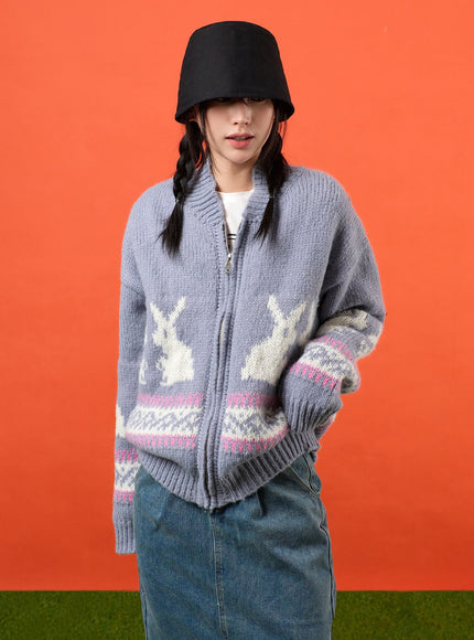 rabbit-zip-up-graphic-knit-sweater-of405