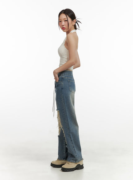 distressed-string-denim-jeans-ou404