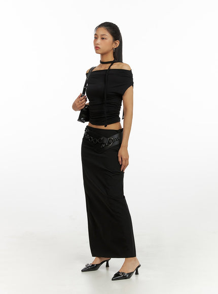 shirred-solid-maxi-skirt-iu412