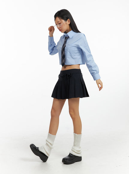 mid-waist-bowknot-pleated-mini-skirt-cf407