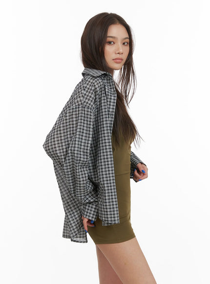 oversize-checkered-shirt-cy423