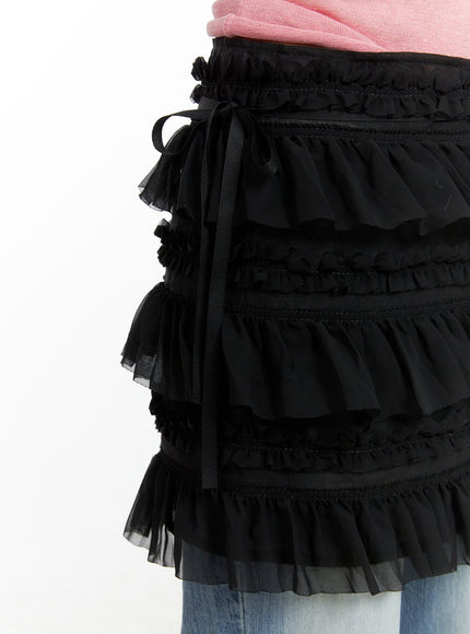 frill-side-ribbon-mini-skirt-cl412