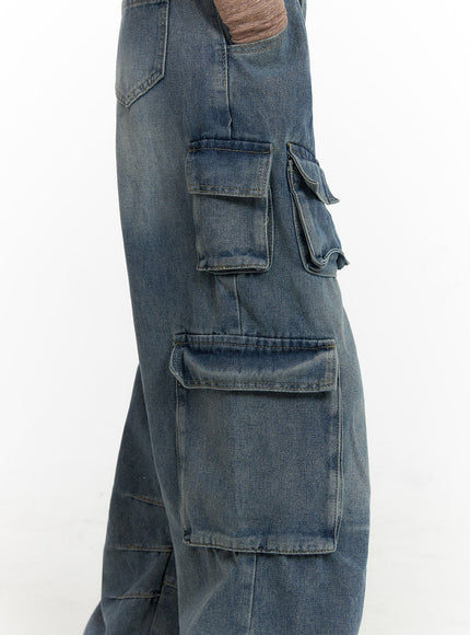 high-waist-pocket-cargo-straight-leg-jeans-cf416