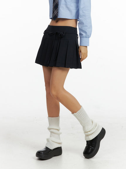 mid-waist-bowknot-pleated-mini-skirt-cf407