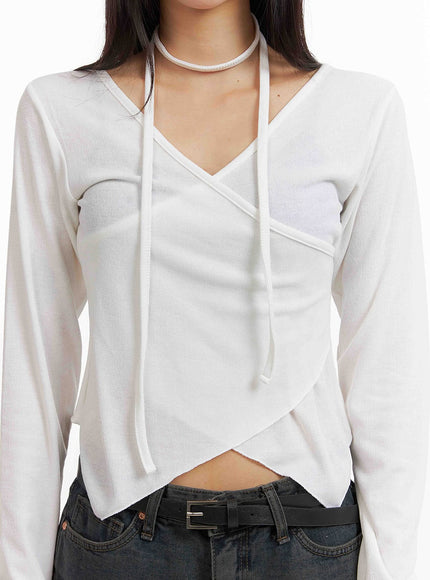 v-neck-cross-wrap-long-sleeve-cy407