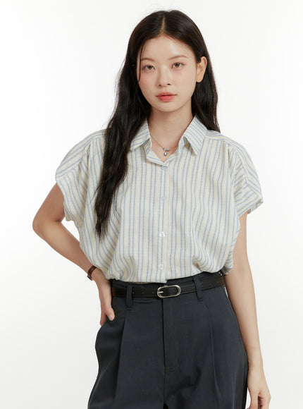 stripe-collar-buttoned-shirt-ou418