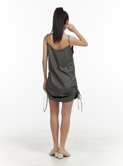 shirred-nylon-sleeveless-mini-dress-oa415