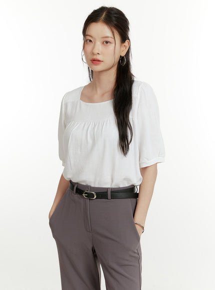 puff-sleeve-square-neck-blouse-shirt-ou419