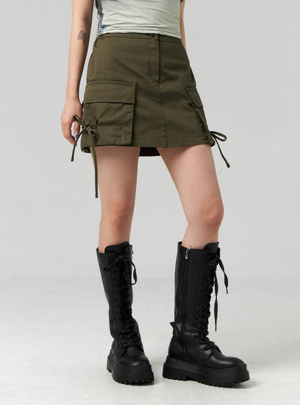 a-line-cargo-mini-skirt-cl321