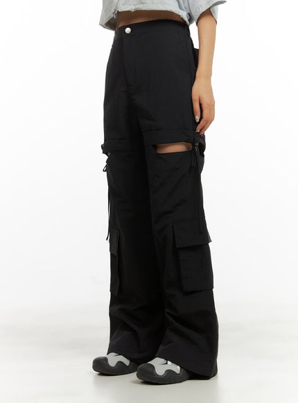 cargo-cutout-string-pants-cy423