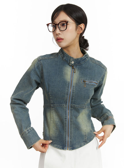 washed-zip-up-denim-biker-jacket-cj431