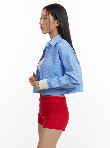 striped-collar-crop-shirt-ou404