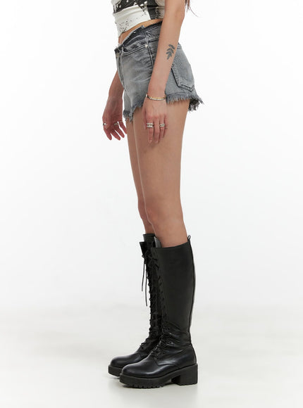 distressed-washed-denim-shorts-cl404