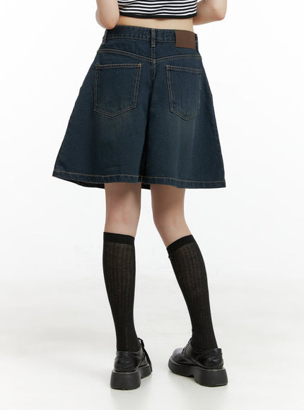 stitch-detail-denim-pleated-midi-skirt-cl403