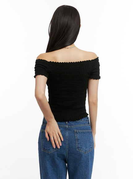 off-shoulder-smocked-crop-top-ou407