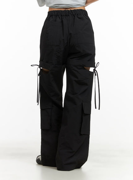 cargo-cutout-string-pants-cy423