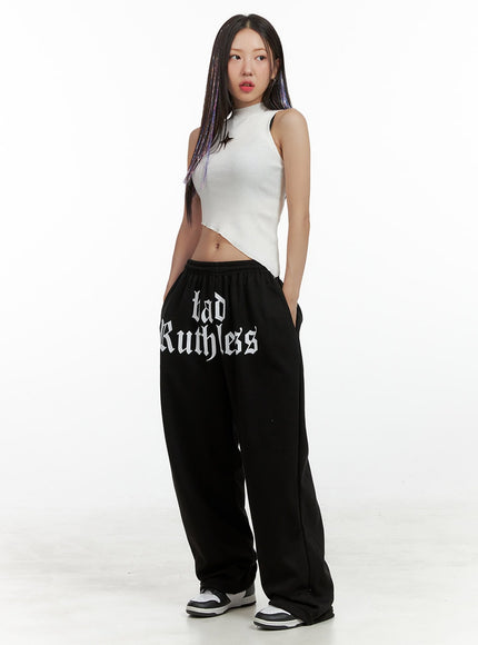 banded-lettering-sweatpants-ol408