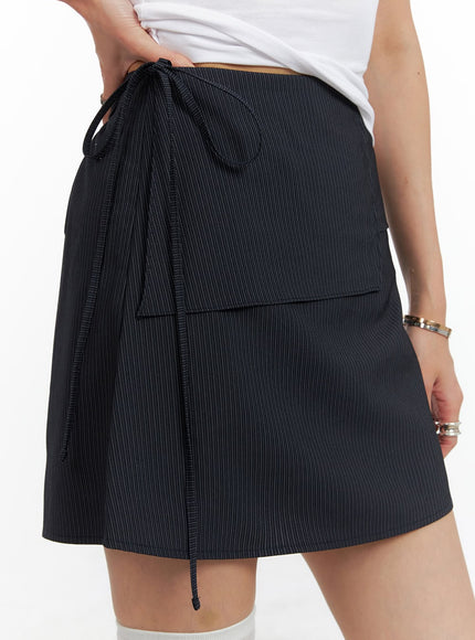 ribboned-stripe-unbalanced-mini-skirt-cl405