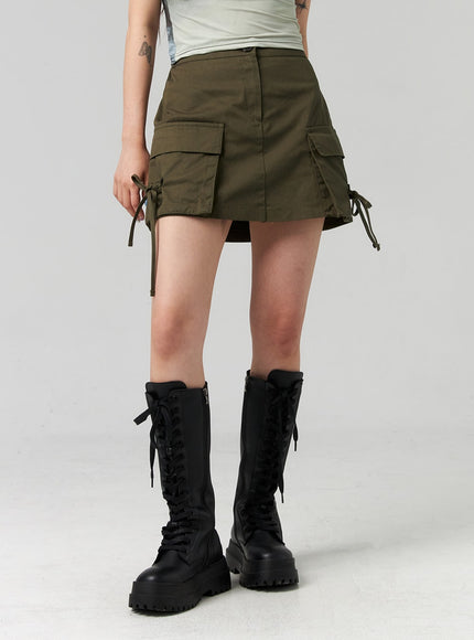 a-line-cargo-mini-skirt-cl321