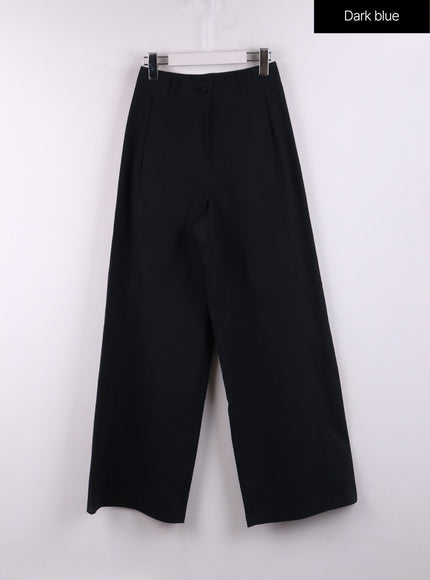 basic-wide-fit-pants-cj431 / Dark blue