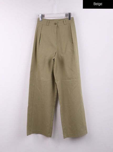 basic-wide-fit-pants-cj431 / Beige