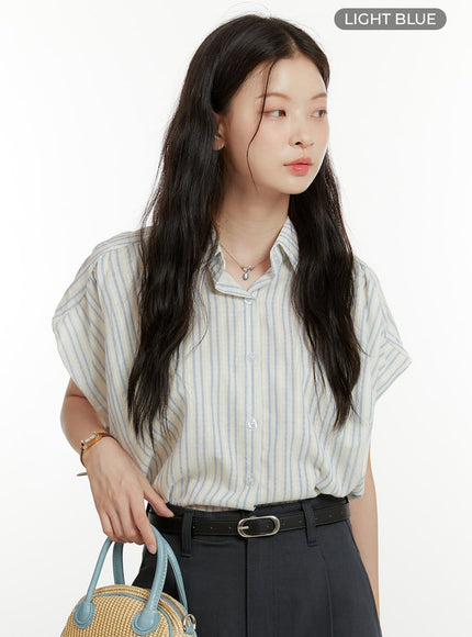 stripe-collar-buttoned-shirt-ou418