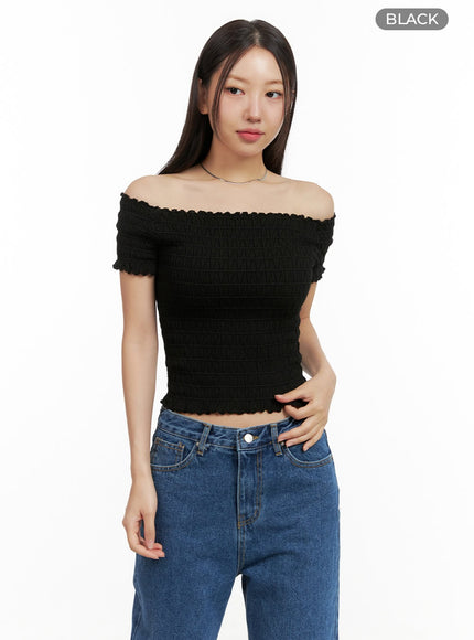 off-shoulder-smocked-crop-top-ou407