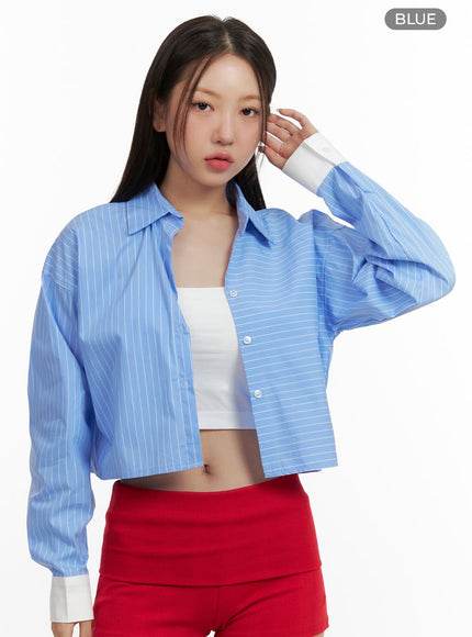 striped-collar-crop-shirt-ou404