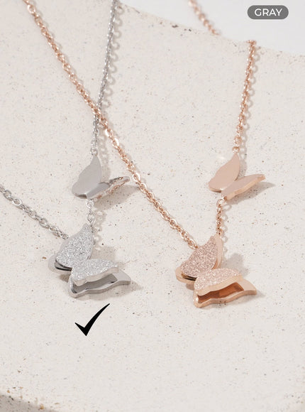 double-sky-necklace-il405 / Gray