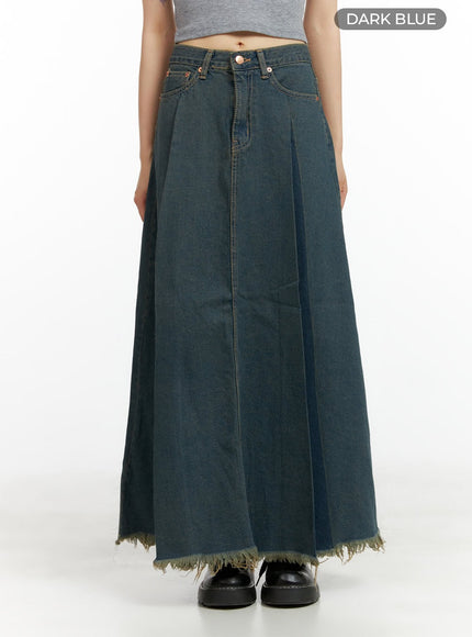 distressed-hem-denim-maxi-skirt-cl403