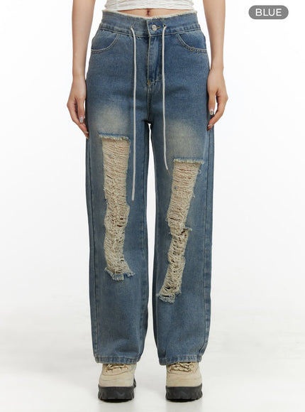 distressed-string-denim-jeans-ou404