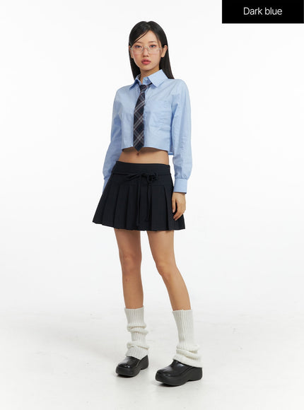 mid-waist-bowknot-pleated-mini-skirt-cf407