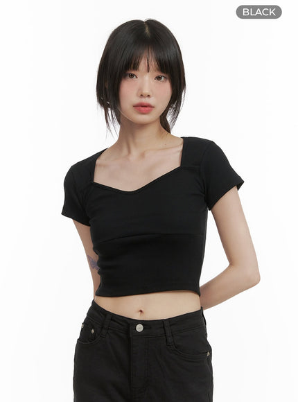 cotton-blossom-crop-top-cy414 / Black