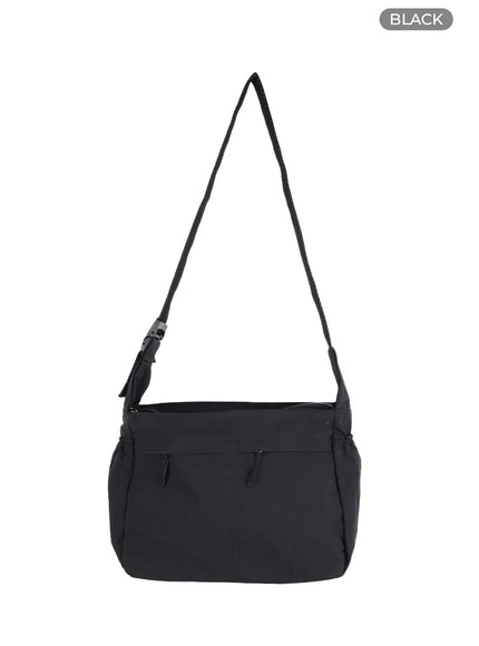 nylon-crossbody-bag-ca403 / Black