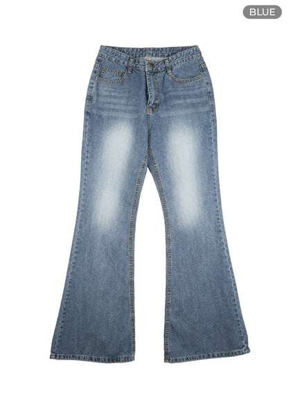 low-rise-loose-fit-bootcut-jeans-cl405 / Blue