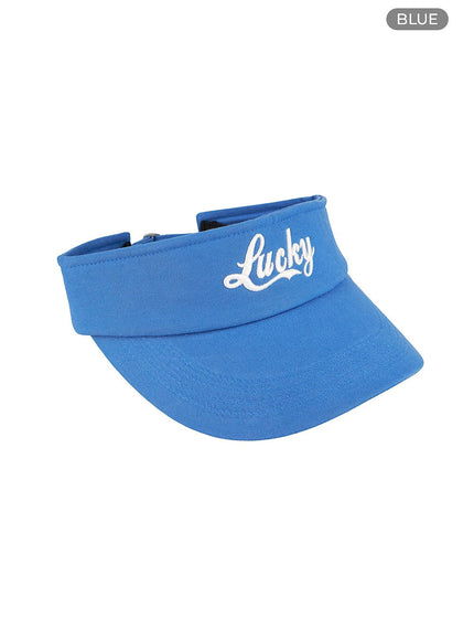 cotton-visor-ou427 / Blue