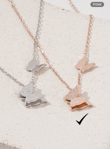 double-sky-necklace-il405 / Pink